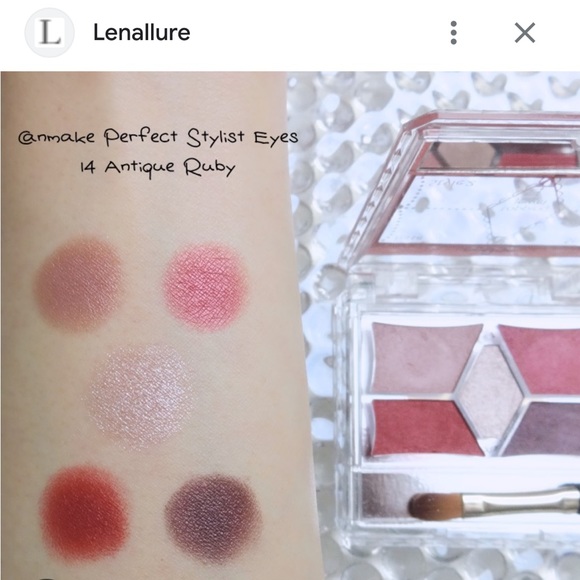 New and sealed! Canmake Perfect Stylist Eyes eyeshadow palette 14 Antique Ruby - Picture 4 of 4